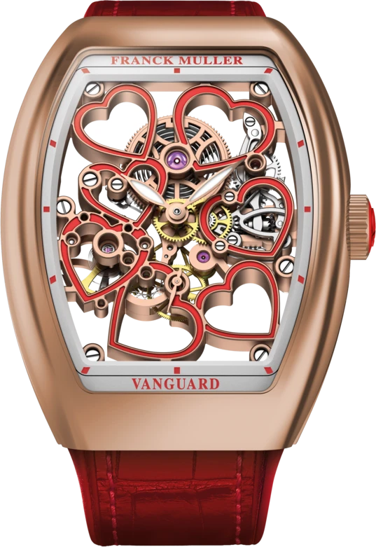 Заказать Franck Muller  Vanguard Heart Skeleton  V38 S6 SQT HEART GOLD