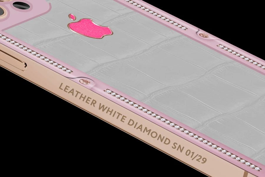 Кастомный Телефон Designa Individual  Leather White Diamond  