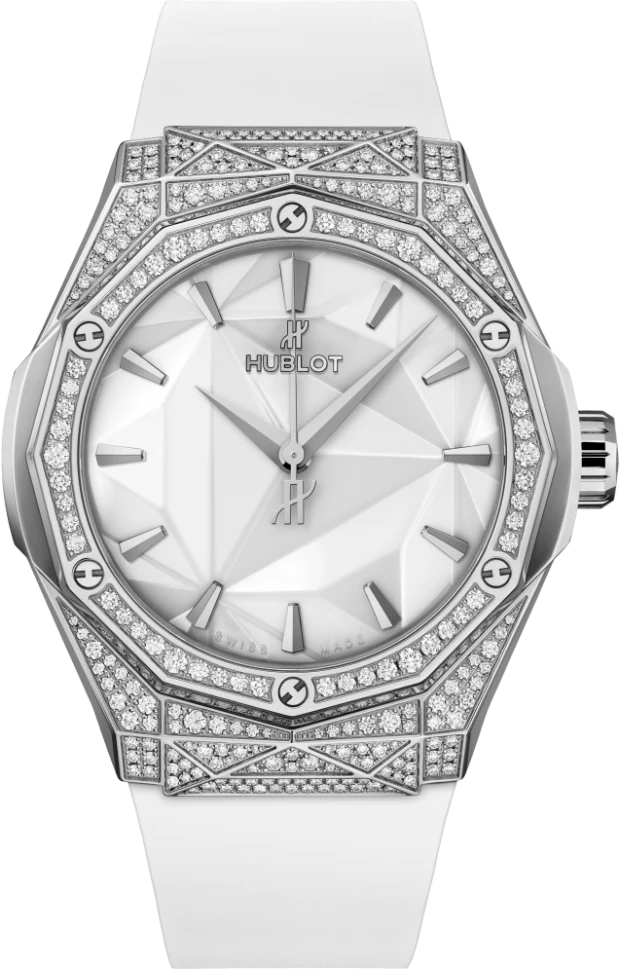Заказать Hublot  Classic Fusion Orlinski Titanium White Pave  550.NS.2200.RW.1604.ORL20