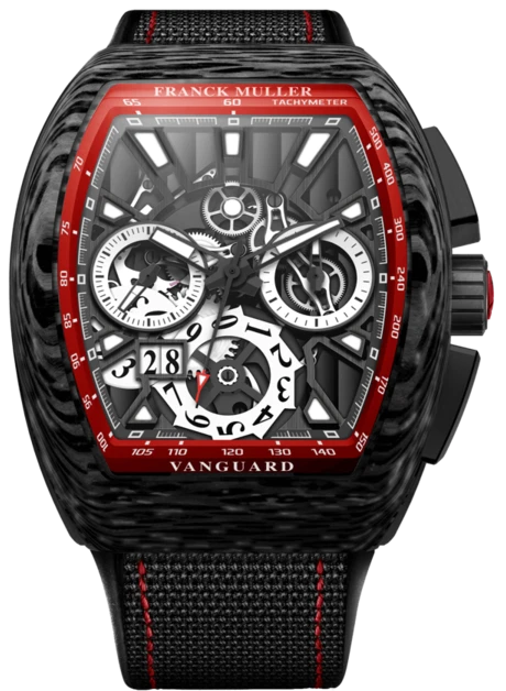 Заказать Franck Muller  Mens Collection Vanguard Grand Date  V 45 CC GD SQT CARBONE