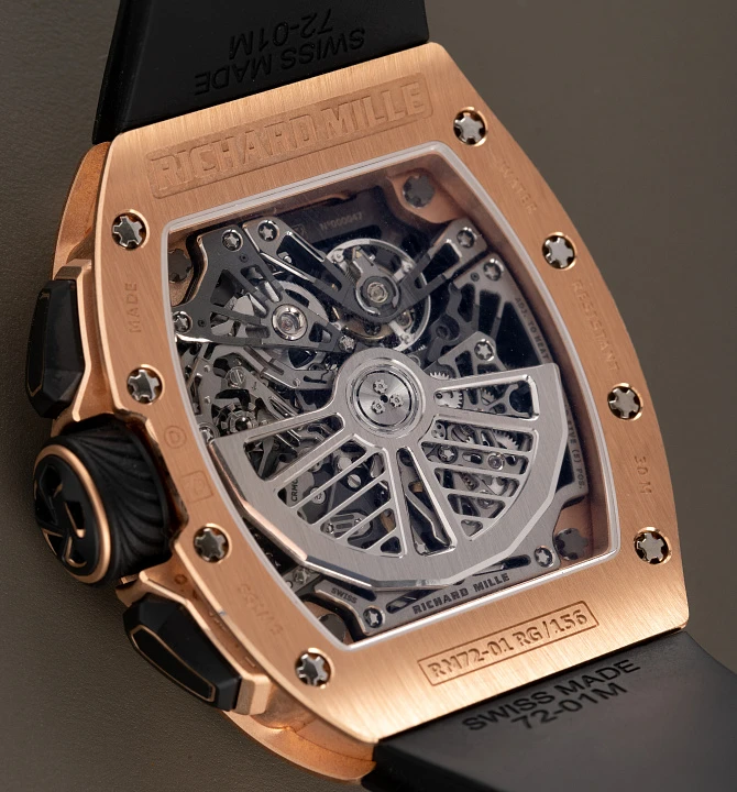 Часы Richard Mille  Rm72-01 Automatic Chronograph Rose Gold  RM72-01