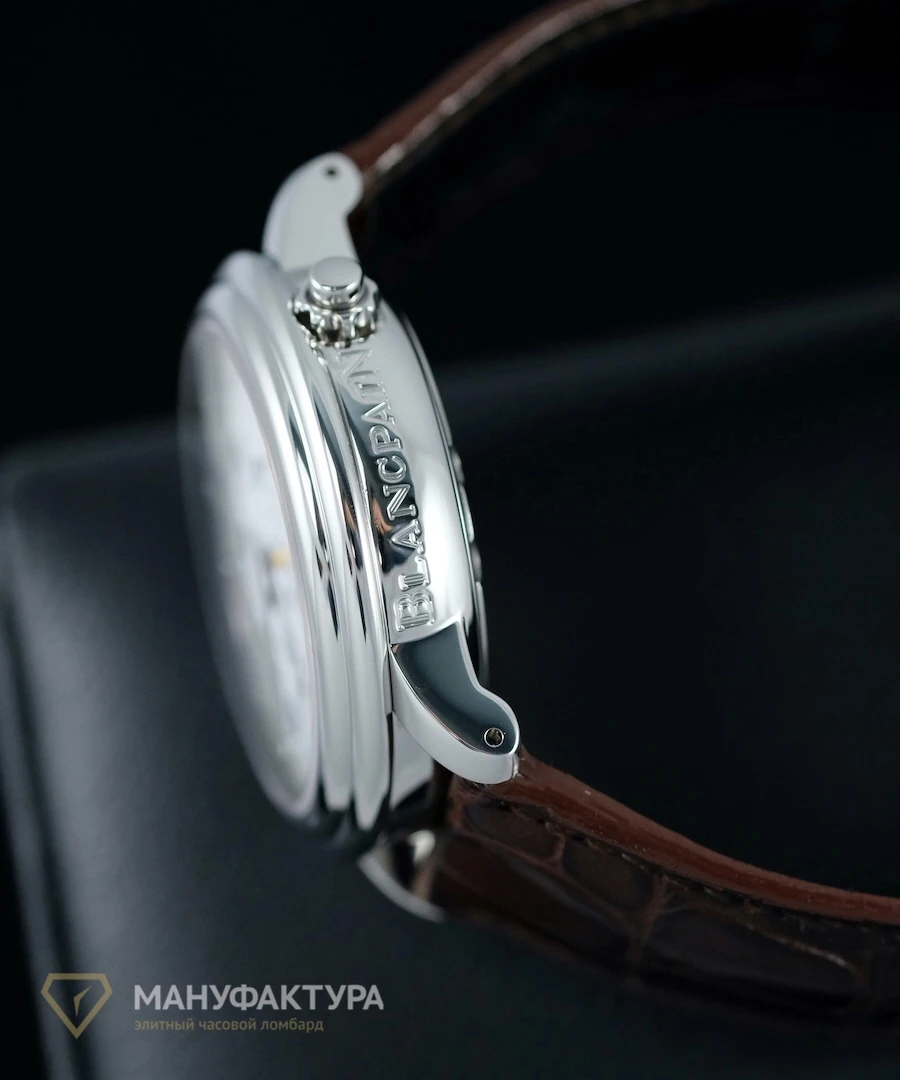 Часы Blancpain  Leman Reveil Gmt Alarm Steel  2041-1127M-53B