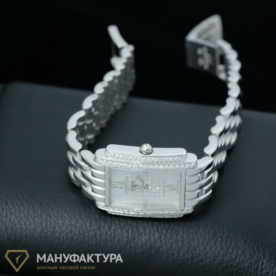 Часы Patek Philippe  Gondolo Quartz White Gold &amp; Diamonds  4825/101G-001