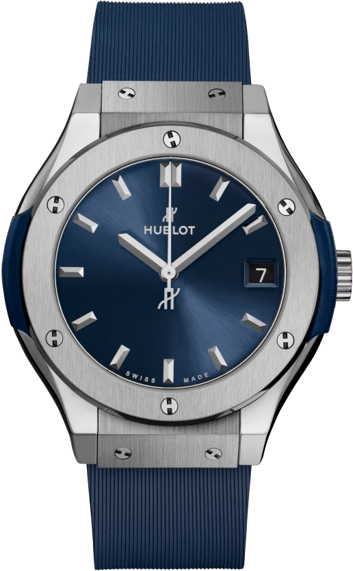 Заказать Hublot  Classic Fusion Titanium Blue 33 Mm  581.NX.7170.RX