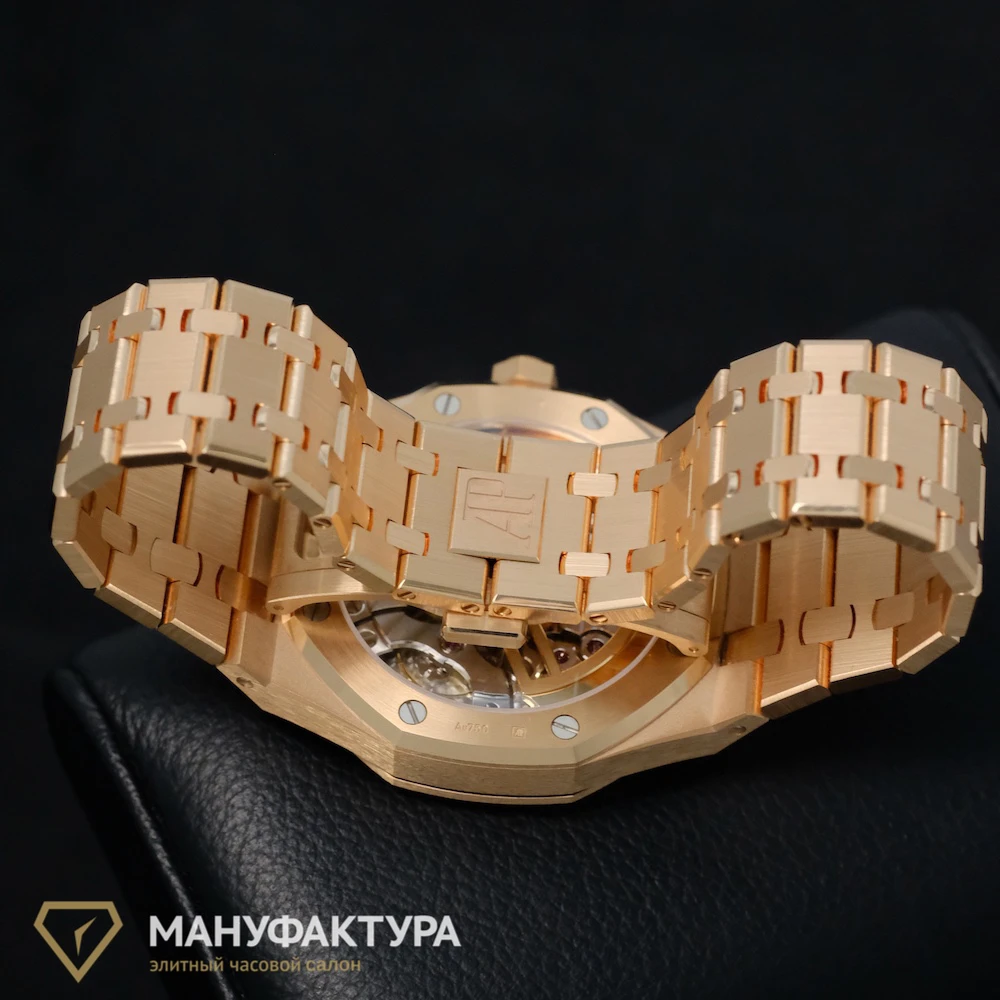 Часы Audemars Piguet  Royal Oak Selfwinding 50Th Anniversary Rose Gold Blue Dial  15510OR.OO.D315CR.01 