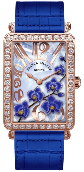 Заказать Franck Muller  Ladies Collection Long Island  952 QZ ORC D Rose Gold Blue