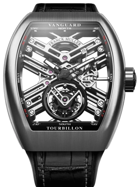 Заказать Franck Muller  Mens Collection Vanguard Skeleton  V 45 T SQT BR Steel