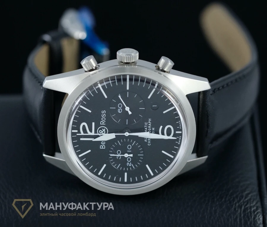 Часы Bell &amp; Ross  Vintage Chronograph Br 126 Sport  BRV126-BL-BE/SCA