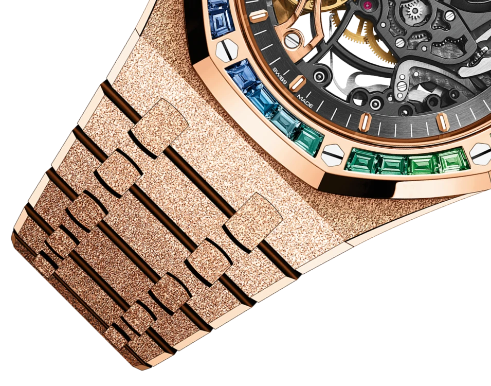 Заказать Audemars Piguet  Royal Oak Frosted Gold Double Balance Wheel Openworked  15412OR.YG.1224OR.01-B