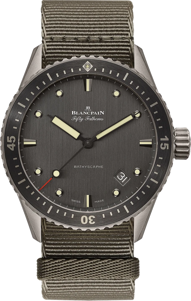 Заказать Blancpain  Fifty Fathoms Bathyscaphe  5000 1210 NAGA