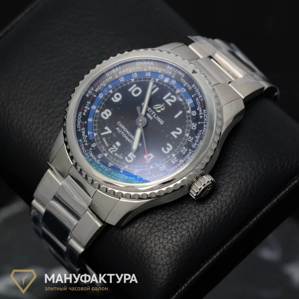 Часы Breitling  Aviator 8 B35 43 Steel - Black  AB3521U41B1A1