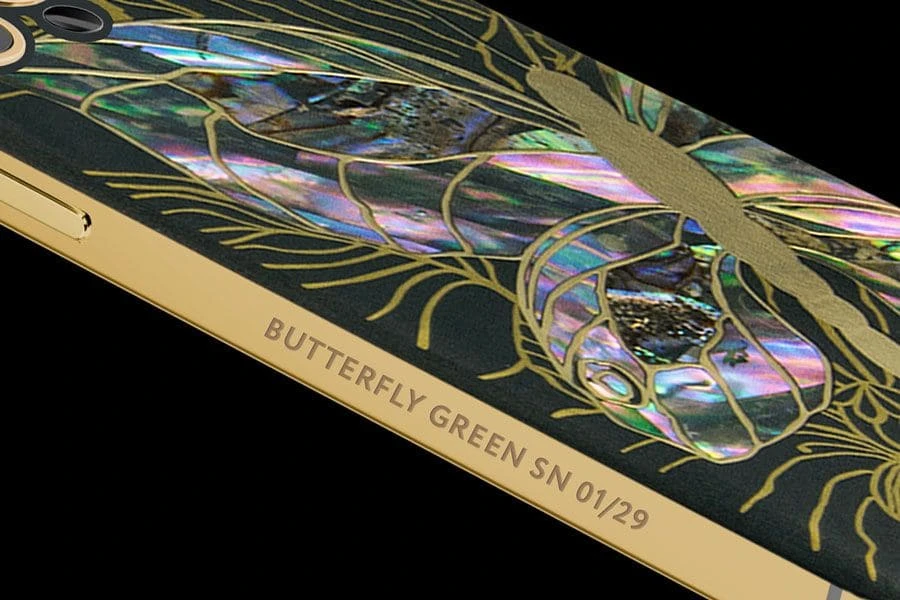 Кастомный Телефон Designa Individual  Butterfly Green  