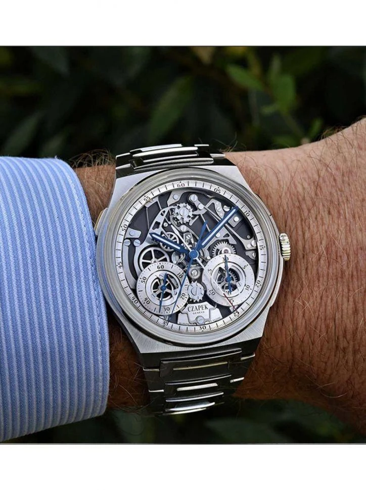 Заказать   Antarctique Chronograph  Rattrapante Silver Grey