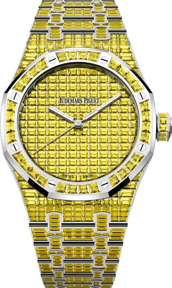 Заказать Audemars Piguet  Royal Oak Selfwinding Yellow Chrysoberyl  15514BC.RY.1284BC.02