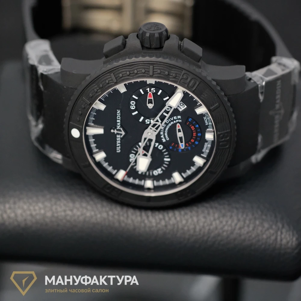 Часы Ulysse N  Black Sea Diver Chronograph  353-92-3C