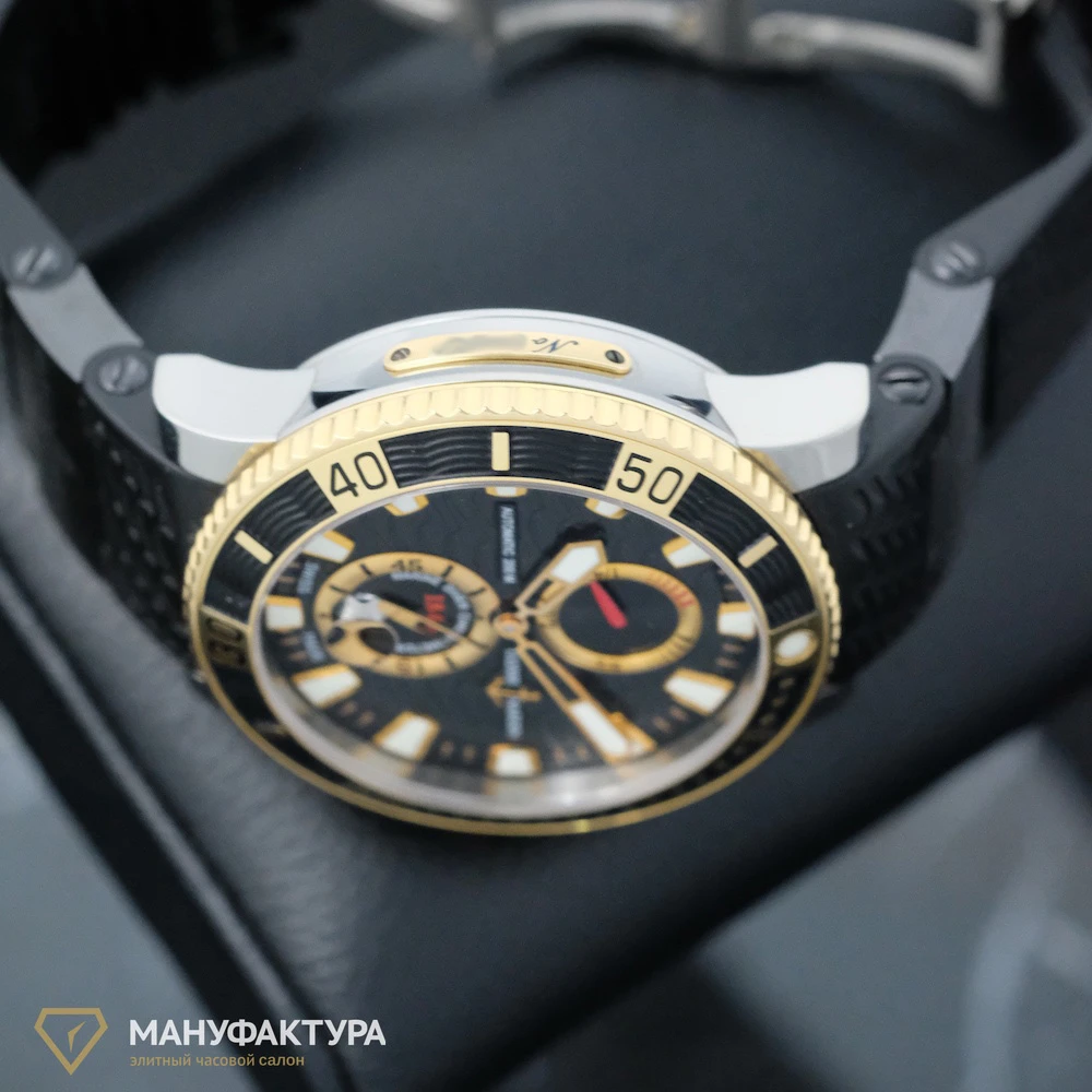 Часы Ulysse N  Maxi Marine Diver Titanium And Gold  265-90-3C/92