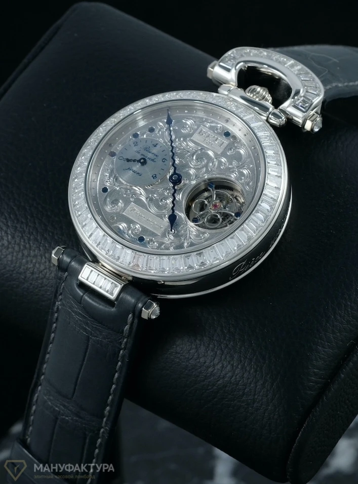 Часы Bovet  Fleurier Grand Complications Platinum Piece Unique Tourbillon 8 Days Power Reserve  PT Diamonds