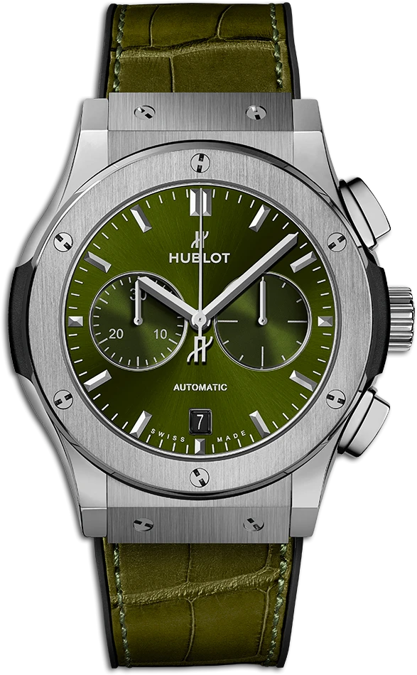 Заказать Hublot  Classic Fusion Chronograph Titanium Green  541.NX.8970.LR