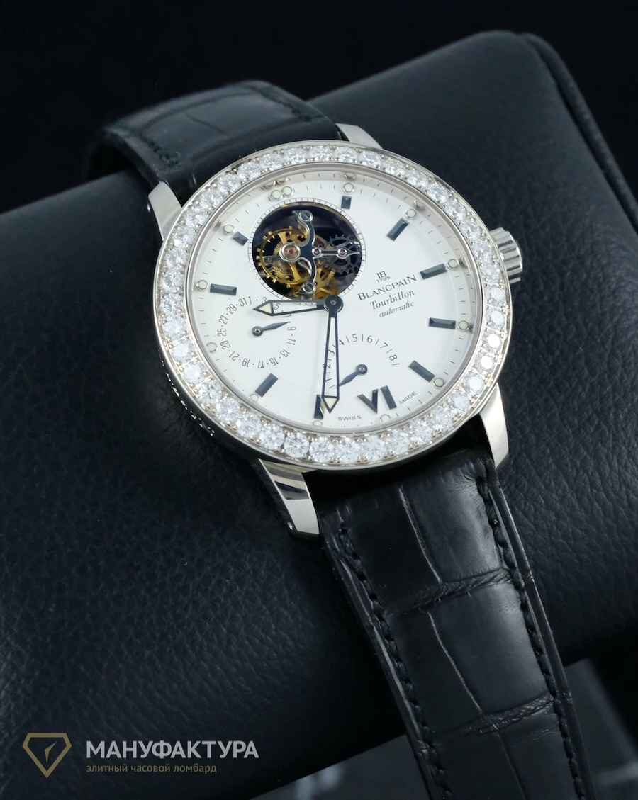 Часы Blancpain  Leman Tourbillon Power Reserve  2125-1927-53B