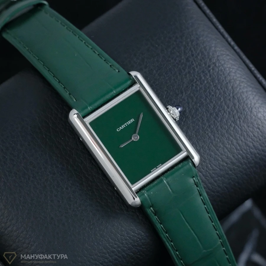 Часы Cartier  Tank Must De Cartier Green Limited Edition 2021  WSTA0056