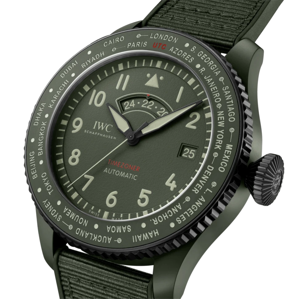 Заказать Iwc  Pilots Watch Timezoner Top Gun Woodland  IW395601