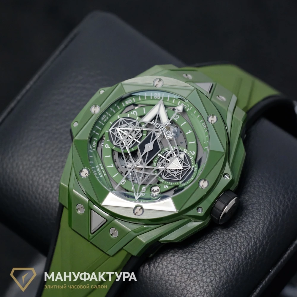 Часы Hublot  Big Bang Sang Bleu Ii Green Ceramic  418.GX.5207.RX.MXM22 