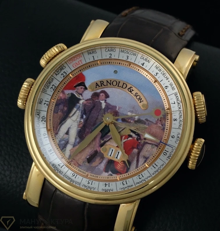 Часы Arnold &amp; Son  Hornet James Cook Landing At Botany Bay  1H6AP.D05A.C60B 