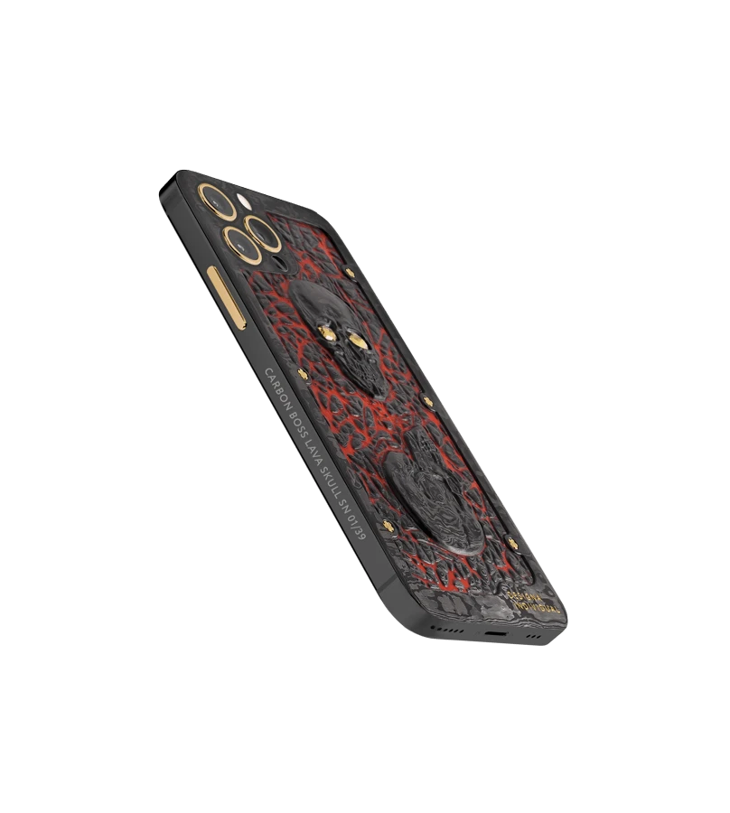 Кастомный Телефон Designa Individual  Carbon Boss Lava Skull  