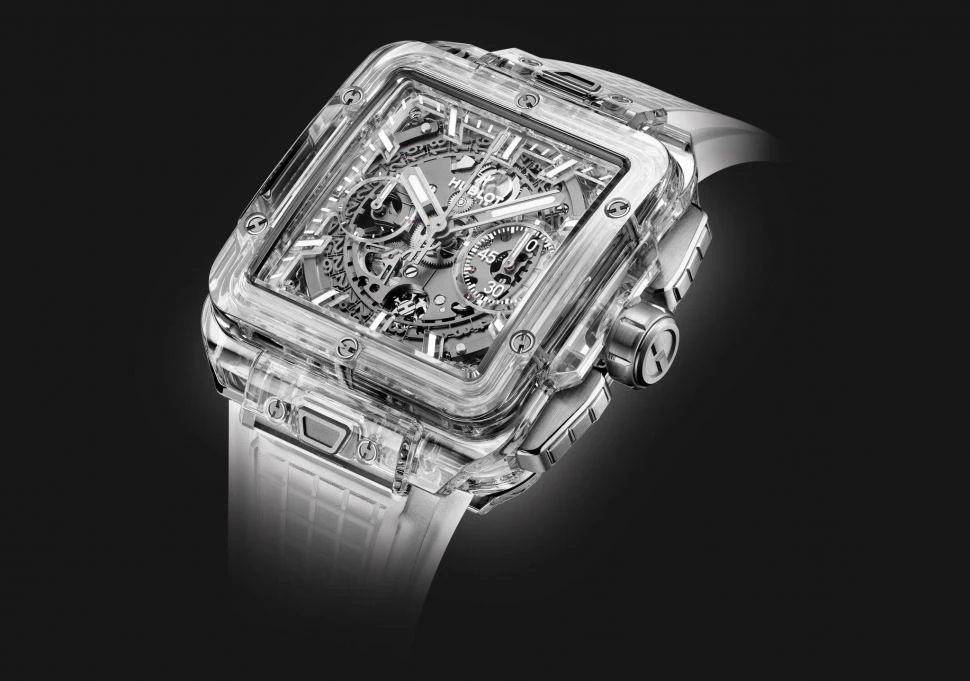 Заказать Hublot  Shaped Square Bang Unico Sapphire  821.JX.0120.RT