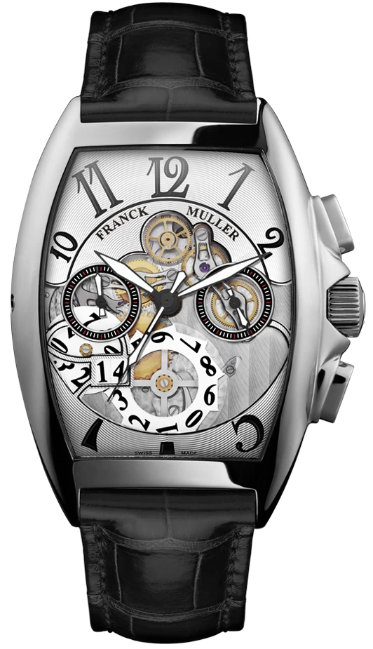 Заказать Franck Muller  Mens Collection Cintree Curvex Grande Date  8083 CC GD SQT 5N B