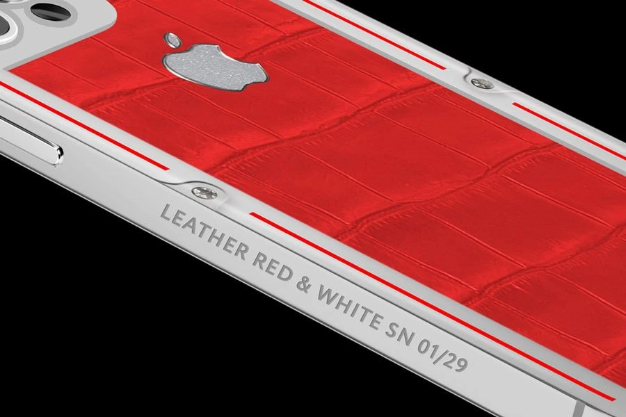 Кастомный Телефон Designa Individual  Leather Red &amp; White  
