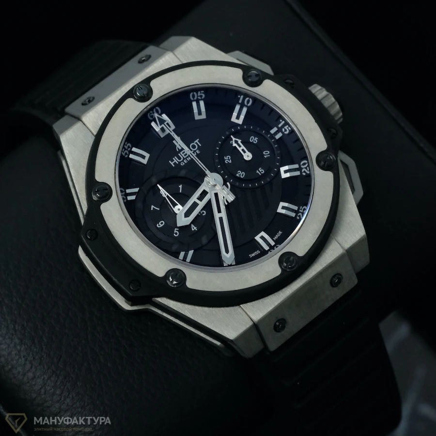 Часы Hublot  King Power Foudroyante Zirconium  715.ZX.1127.RX