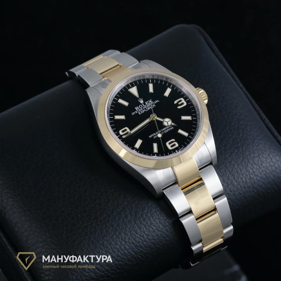 Часы Rolex  Explorer 36 Mm Steel And Yellow Gold  124273-0001