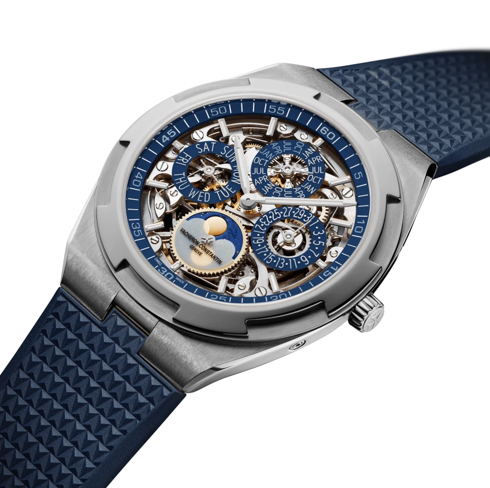 Заказать Vacheron Constantin  Overseas Perpetual Calendar Ultra-Thin Skeleton  4300V/120G-B946
