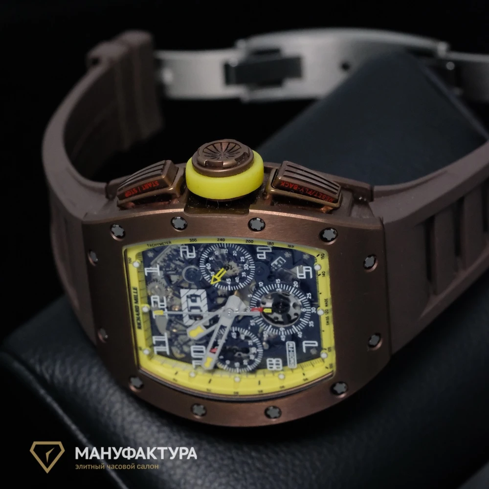 Часы Richard Mille  Felipe Massa Yellow Bronzo Limited Edition Titanium Watch  RM011 AL Ti