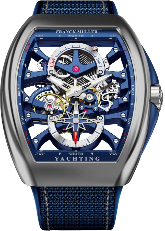 Заказать Franck Muller  Mens Collection Vanguard Yachting Anchor Skeleton Power Reserve  V 45 S6 PR SQT ANCRE FM YACHT (BL) BG