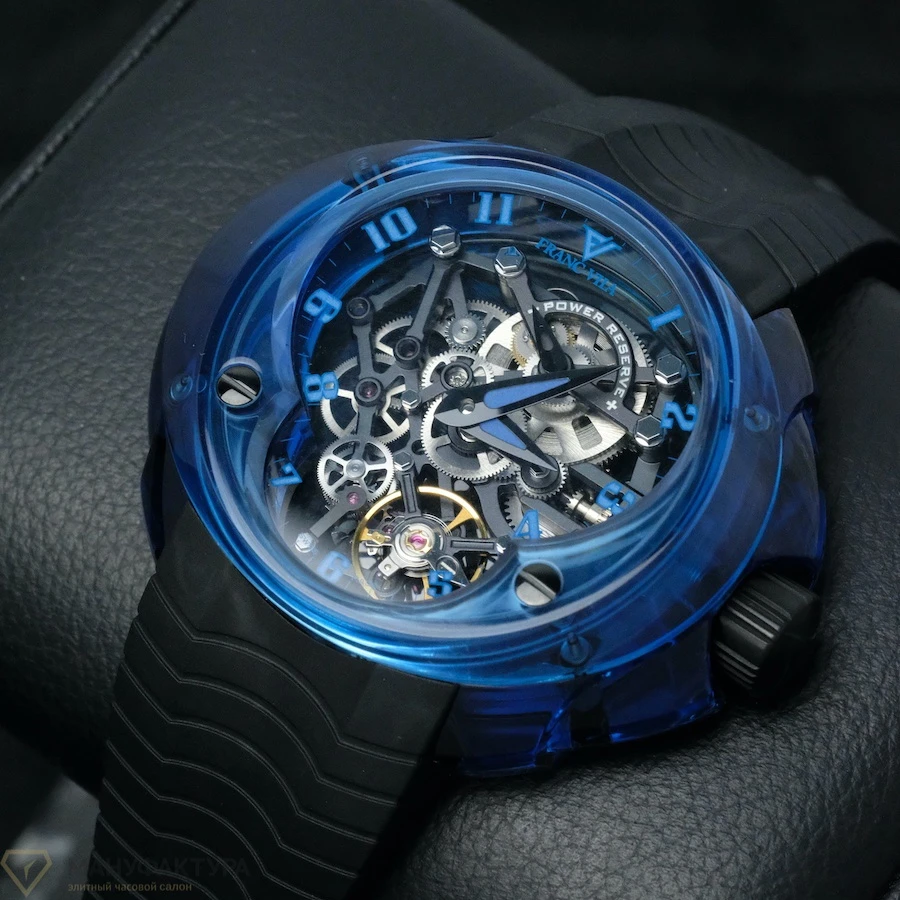 Часы Franc Vila  Cobra Skeleton Suspended Blue Neoralite  18E.NEO.V03