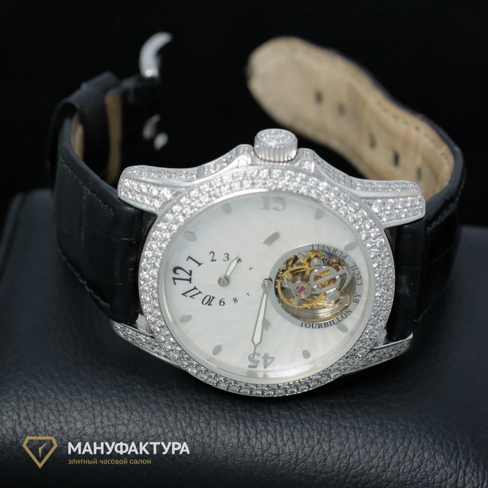 Часы Cecil Purnell  Tourbillion Custom Diamonds  10220ST 