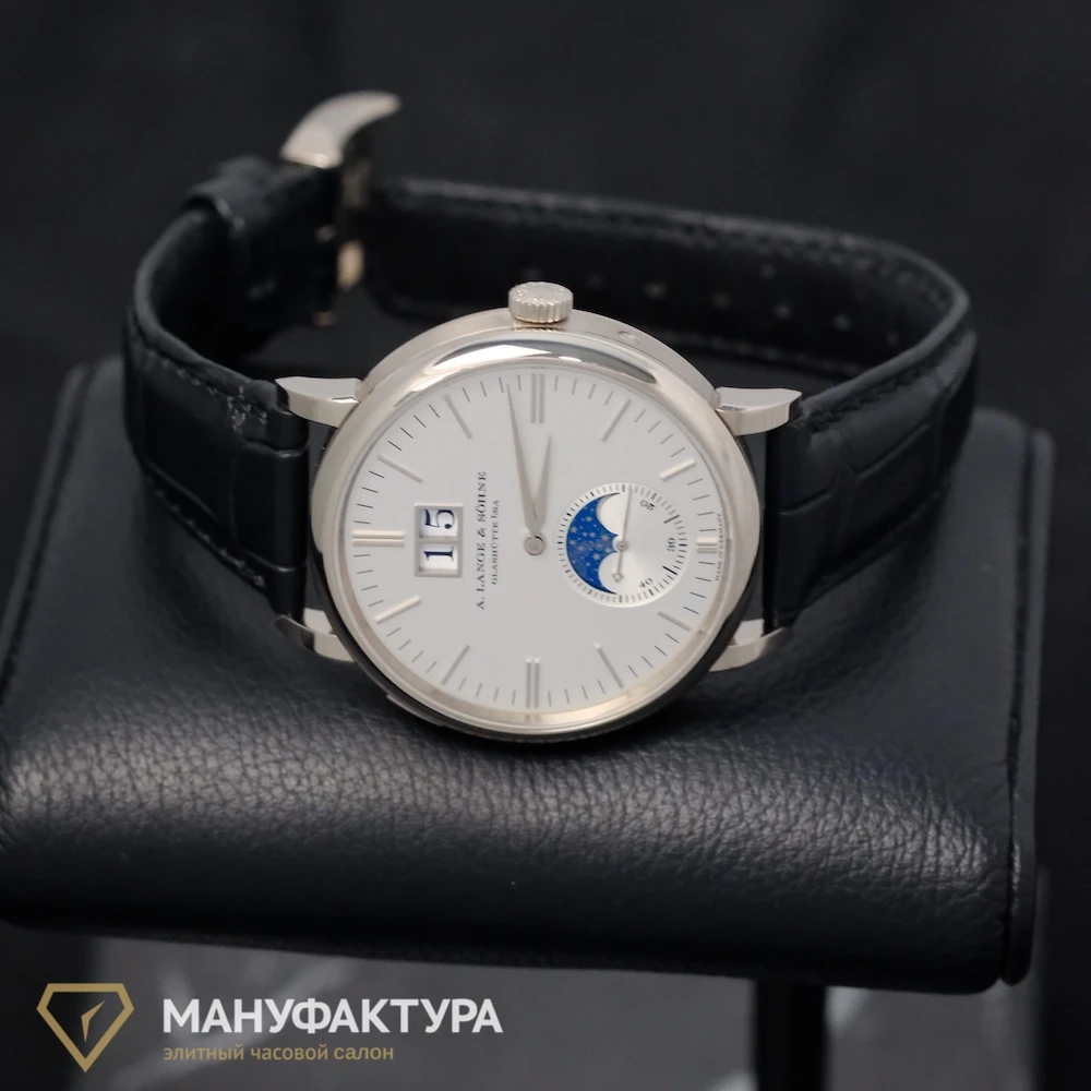Часы A. Lange &amp; Sohne  Saxonia Moon Phase White Gold  384.026