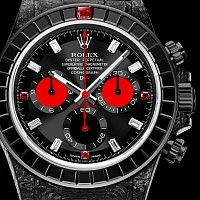 Заказать DiW  Rolex Daytona 40 Mm Rainbow Black Gems  