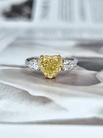 Украшение GIA  Кольцо с бриллиантом 2,01 ct. Fancy Yellow/VS2   