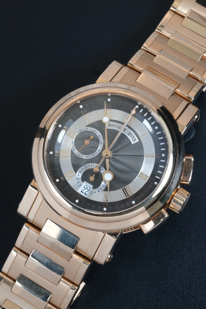 Часы Breguet  Marine Chronograph Rose Gold Full Gold  5827BR/Z2/RM0