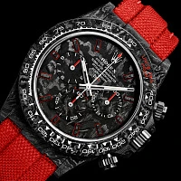 Заказать DiW  Rolex Daytona 40 Mm All Carbon Red Edition  