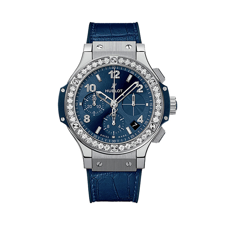 Часы Hublot  Big Bang Steel Diamonds 41Mm Blue  341.SX.7170.LR.1204