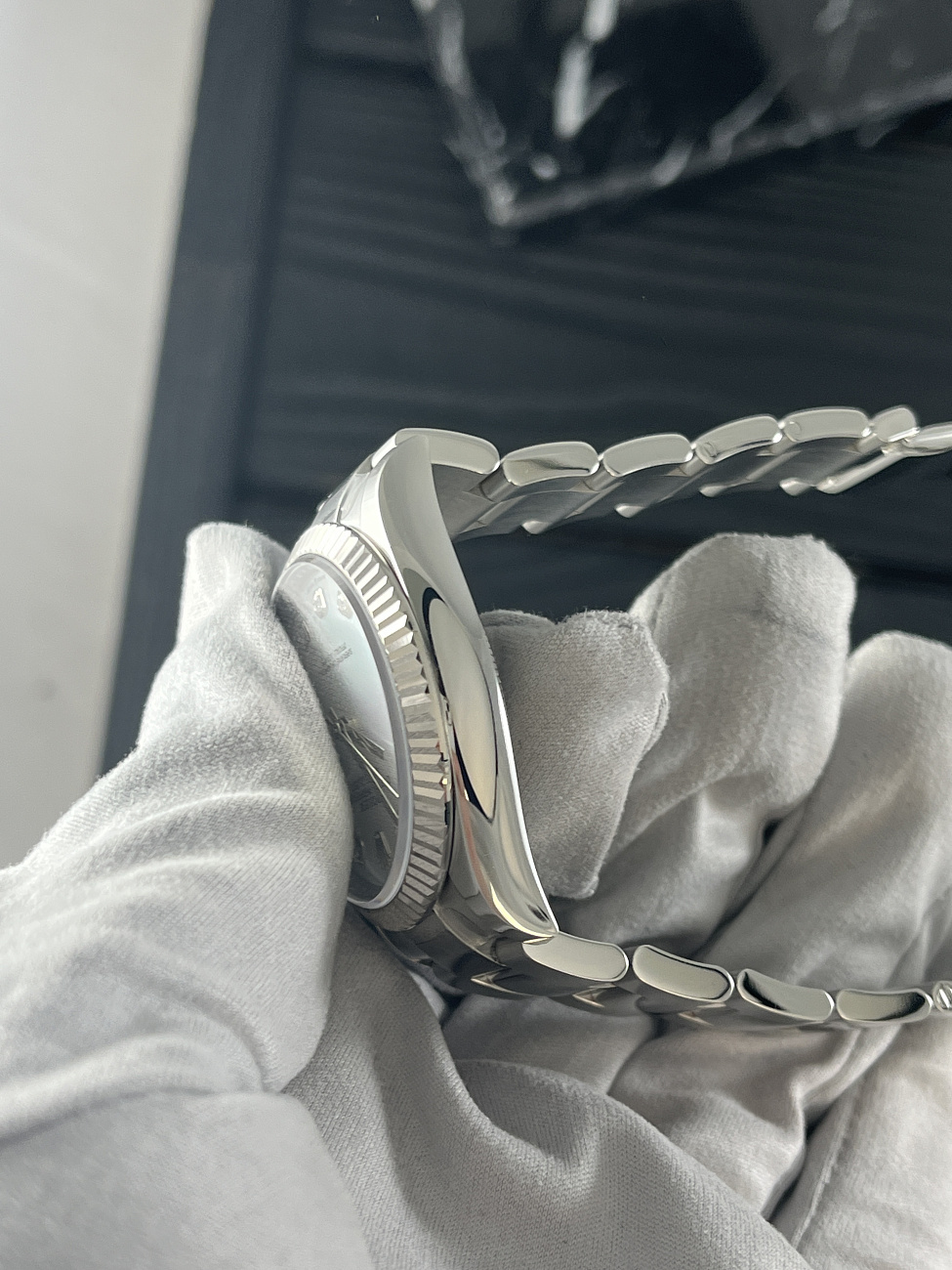 Часы Rolex  Datejust 36Mm Steel & White Gold Diamonds Mother Of Pearl  126234-0020