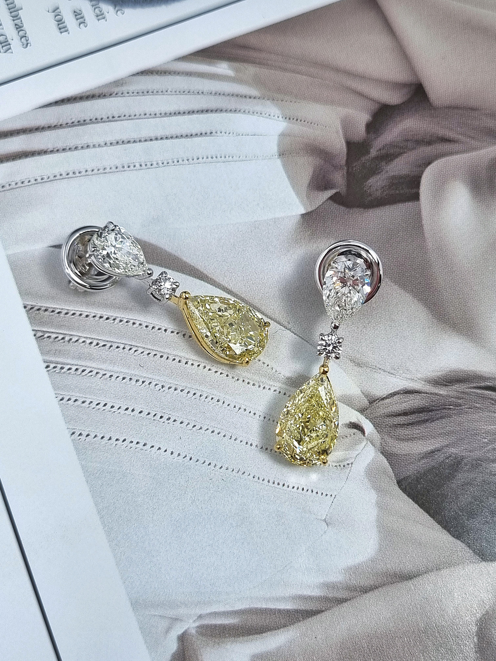 Украшение GIA  Серьги с бриллиантами 3,02/3,02 ct. W to X/VVS2-VS2   