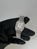 Часы Cartier  Small Panthere De Cartier Custom Diamonds Full Pave  WSPN0013 FIX