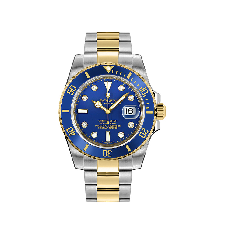 Часы Rolex  Submariner Blue Diamonds Dial  116613LB