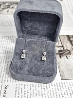 Украшение GIA  Серьги с бриллиантами 1,00/1,01 ct. I/VS1 (Asscher)   