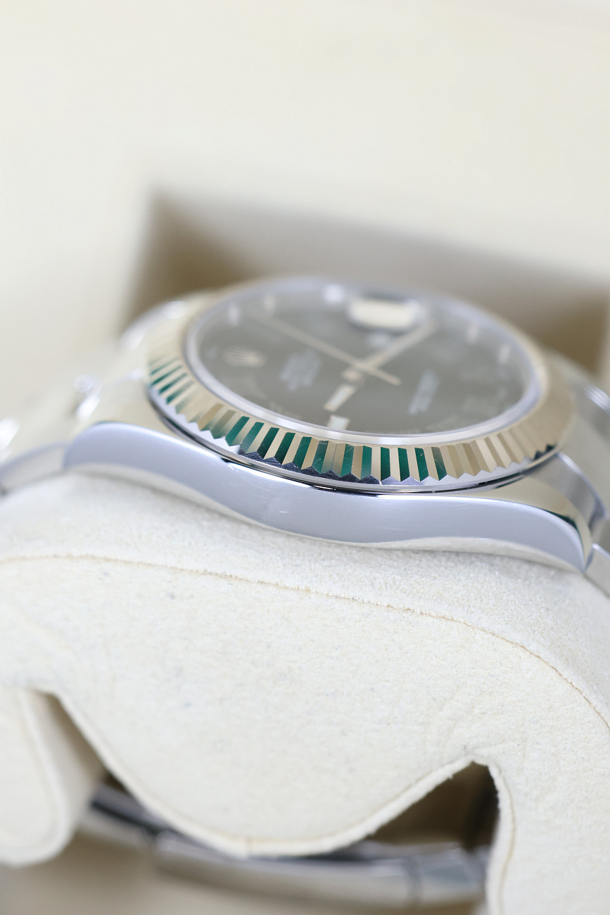 Часы Rolex  Datejust Ii 41Mm Steel And White Gold Black Roman  116334